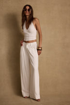Diane White Linen Trouser