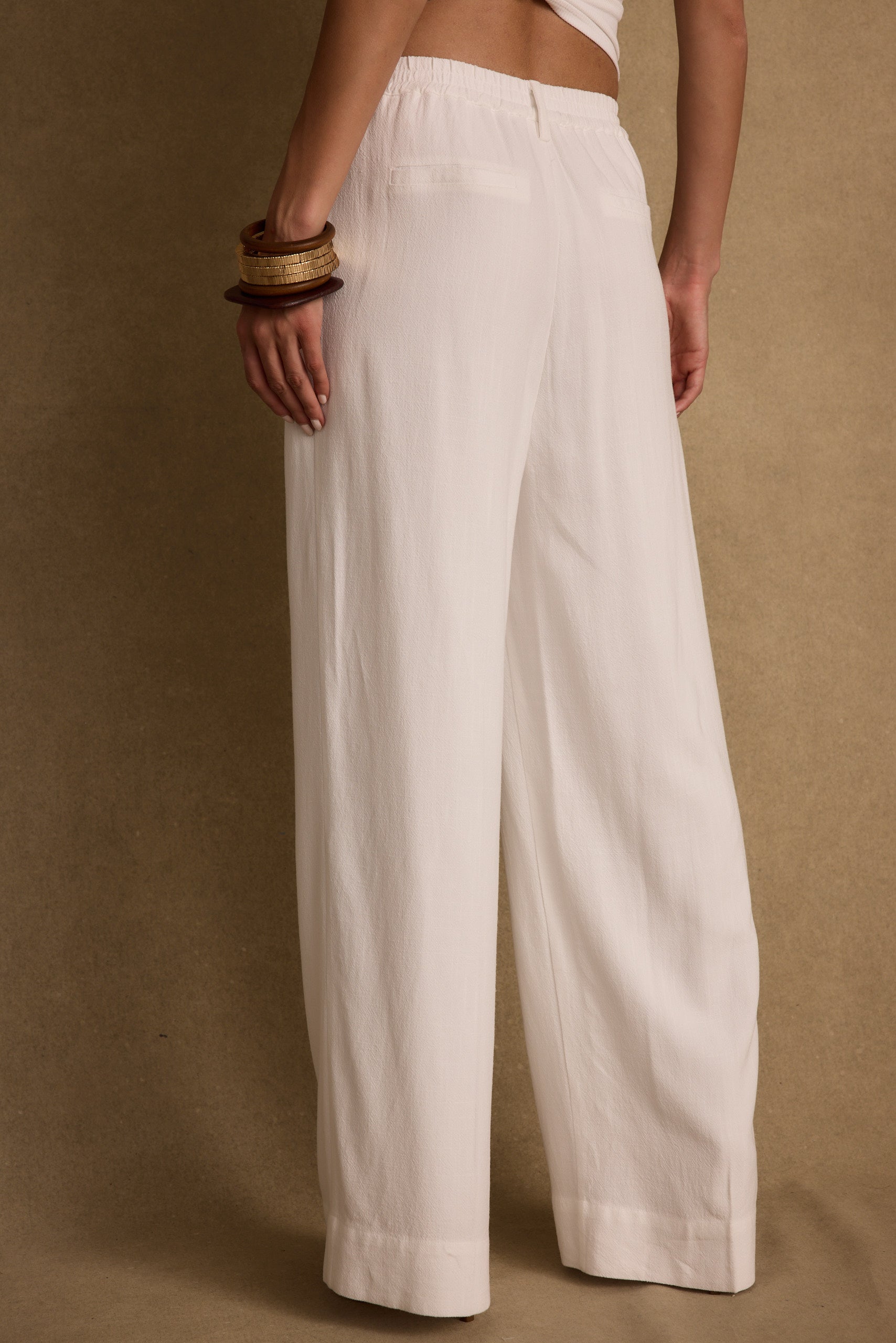 Diane White Linen Trouser