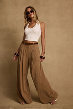 Nadine Tan Wide Leg Trouser