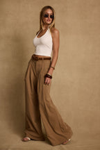 Nadine Tan Wide Leg Trouser