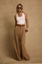 Nadine Tan Wide Leg Trouser