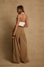 Nadine Tan Wide Leg Trouser