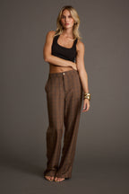 Franklin Tan Checkered Pant