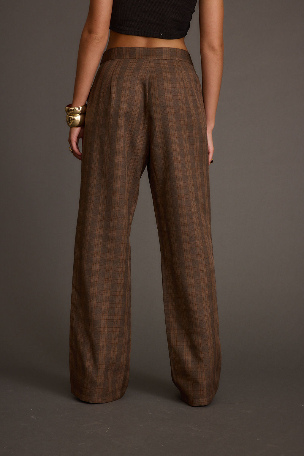 Franklin Tan Checkered Pant