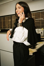 Mindy Black Crew Neck Cardigan