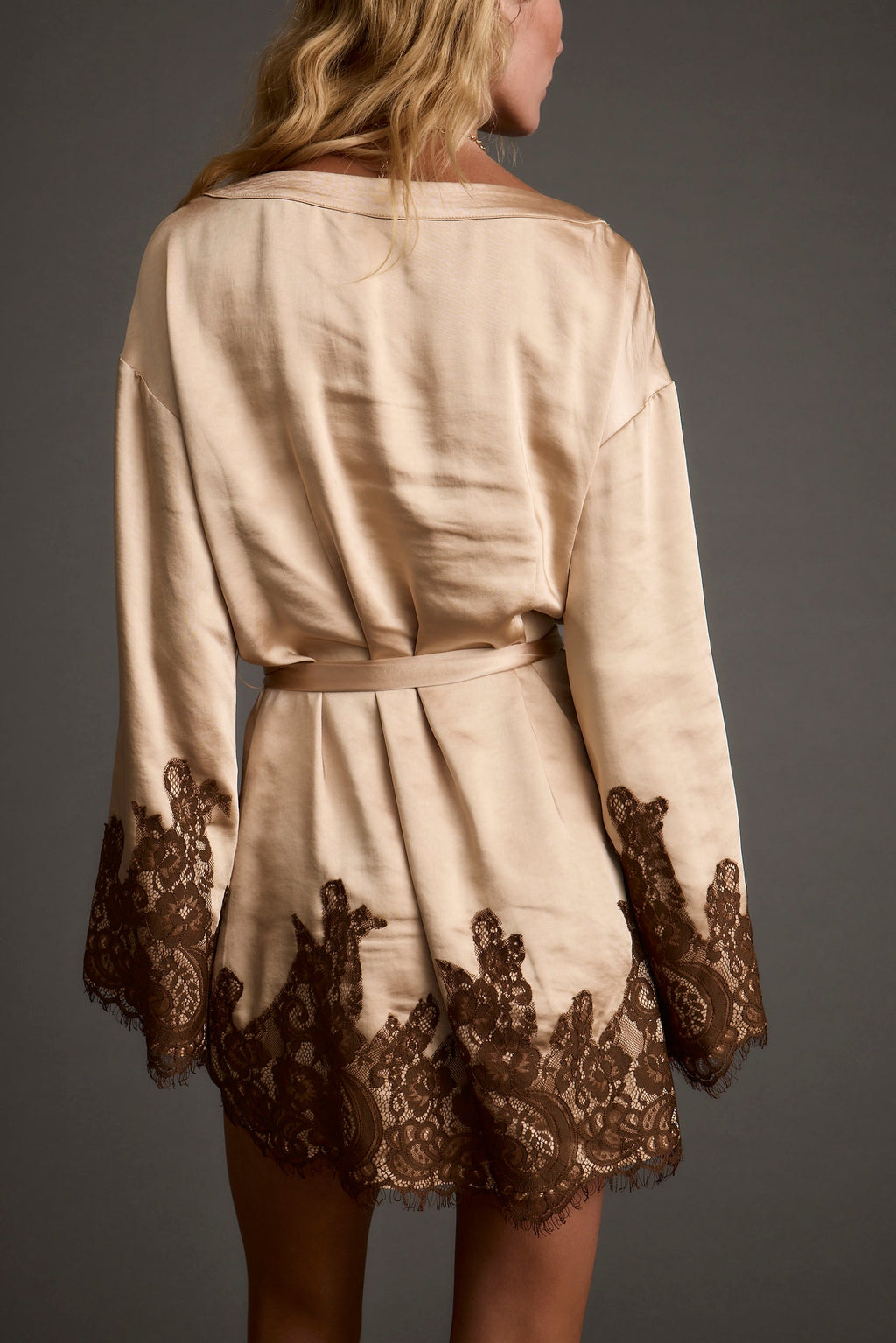 Gold Standard Champagne Kimono Dress