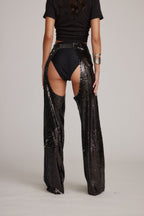 Hartley Black Sequin Chaps