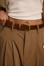 Hazelwood Brown Suede Belt