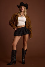 Heartstrings Black Ruffle Bloomer Shorts