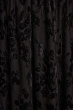 Hollow Black Burnout Halter Maxi Dress