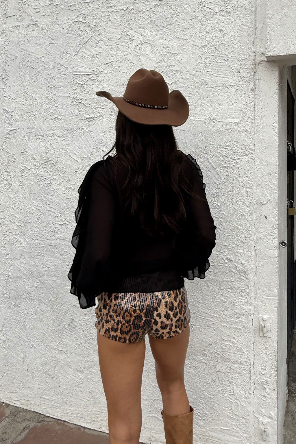 Panther Leopard Sequin Hot Shorts
