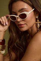 Joanne Cream Milky Sunglasses