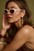 Joanne Cream Milky Sunglasses