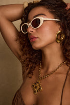 Joanne Cream Milky Sunglasses