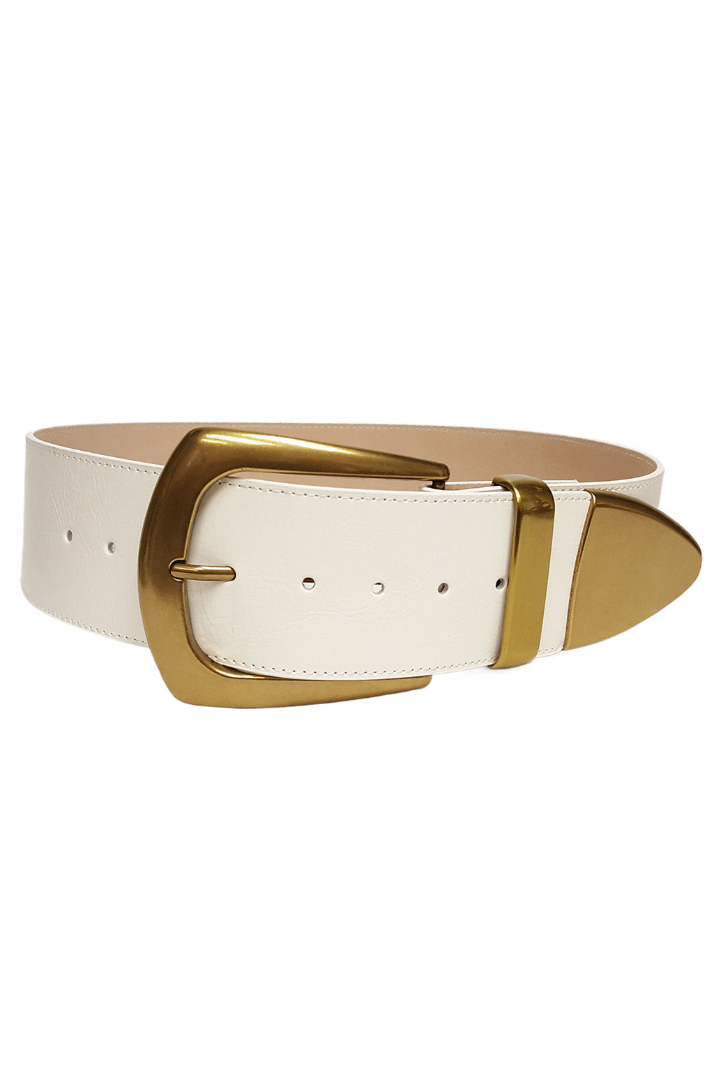 Jasper White And Gold Statement Belt