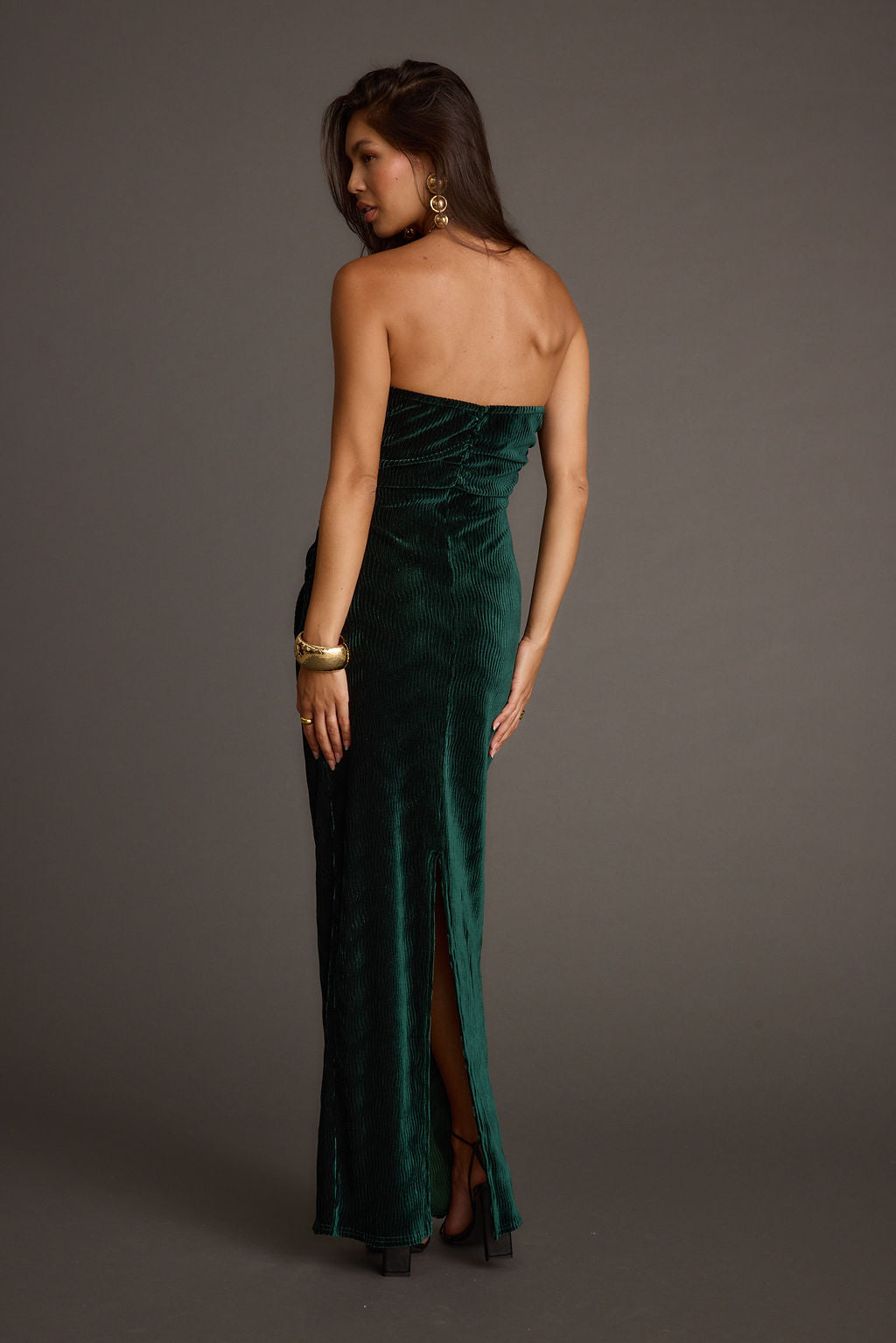 Jones Emerald Velvet Maxi Dress