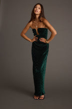 Jones Emerald Velvet Maxi Dress