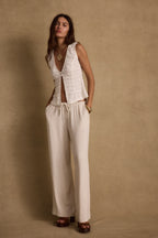 Kristina White Lace Top