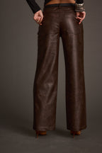 Kennedy Espresso Vegan Leather Pants