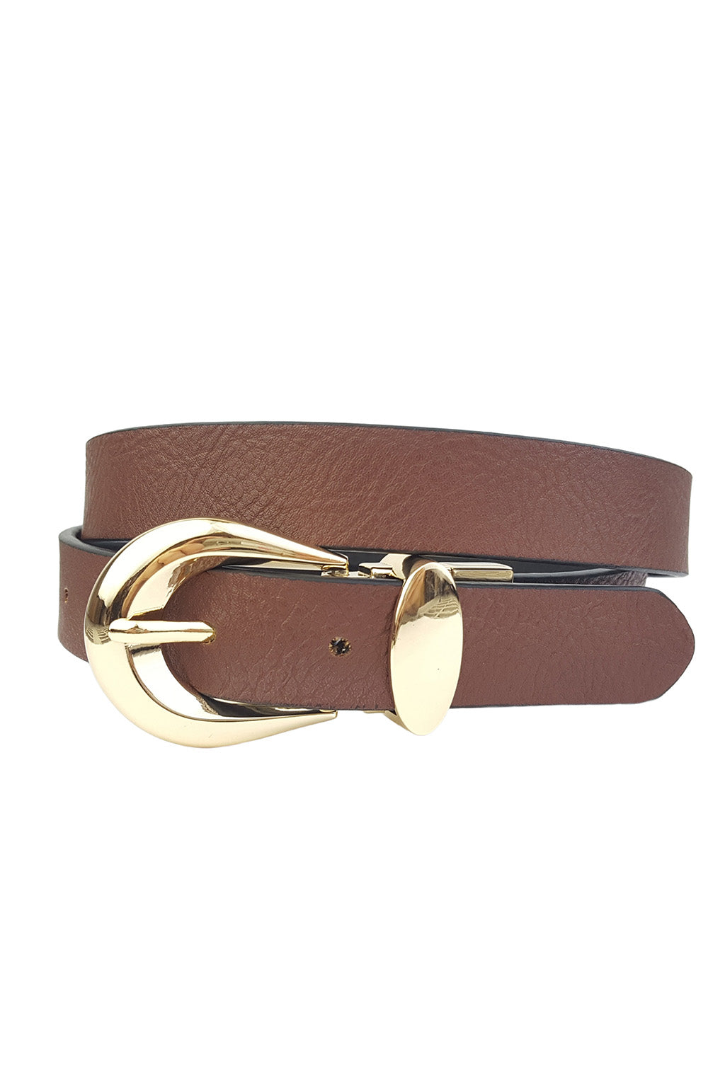 Knowles Gold Buckle Reversible Belt