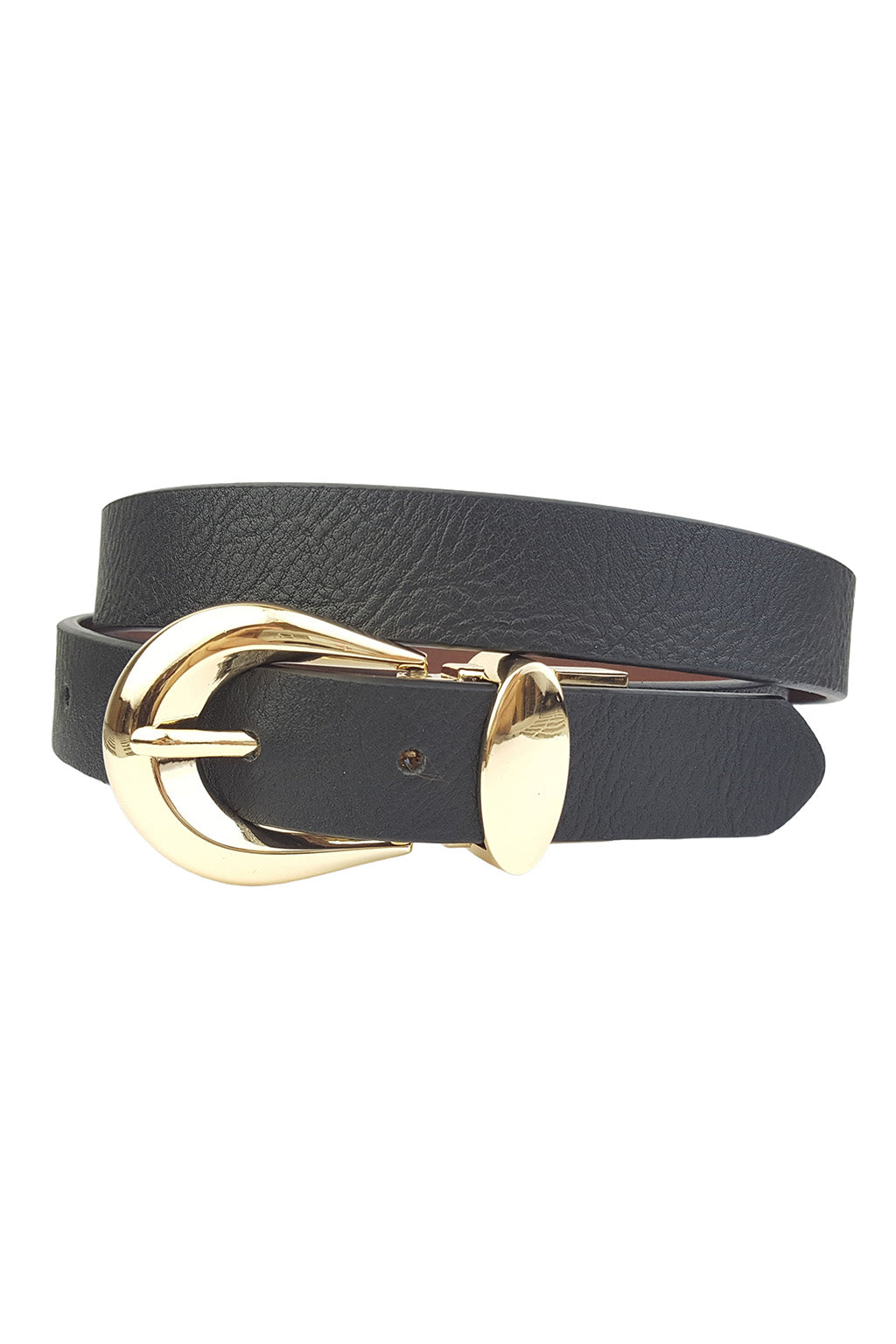 Knowles Gold Buckle Reversible Belt