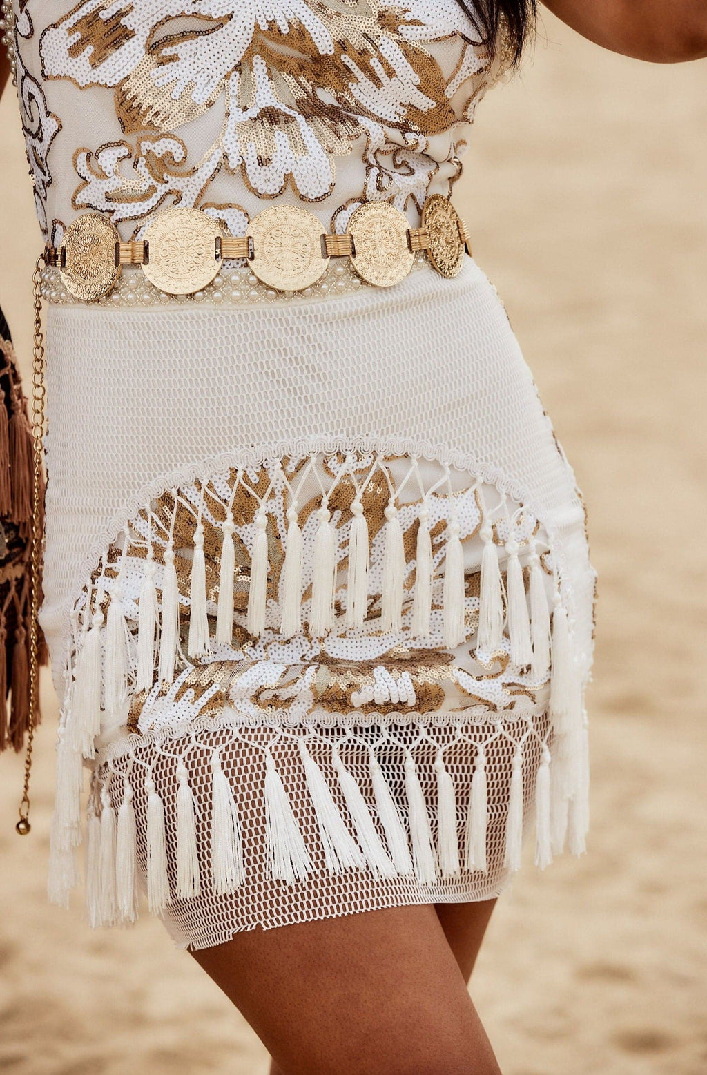 Mercury Gold Metal Belt