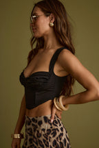 Lorelei Black Corset Top