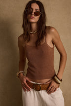 Lucero Bronze Lurex Tank