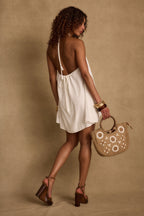 Lucita White Halter Mini Dress