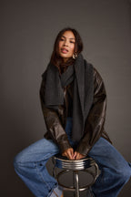 Lex Charcoal Scarf