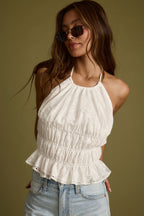 Lily White Halter Top