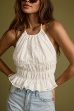 Lily White Halter Top