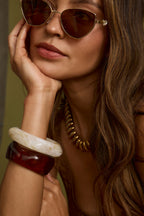 Lucas Brown Cat Eye Sunglasses