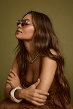 Lucas Brown Cat Eye Sunglasses