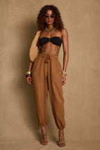 Midsummer Clay Linen Joggers