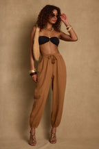 Midsummer Clay Linen Joggers