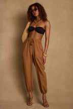 Midsummer Clay Linen Joggers