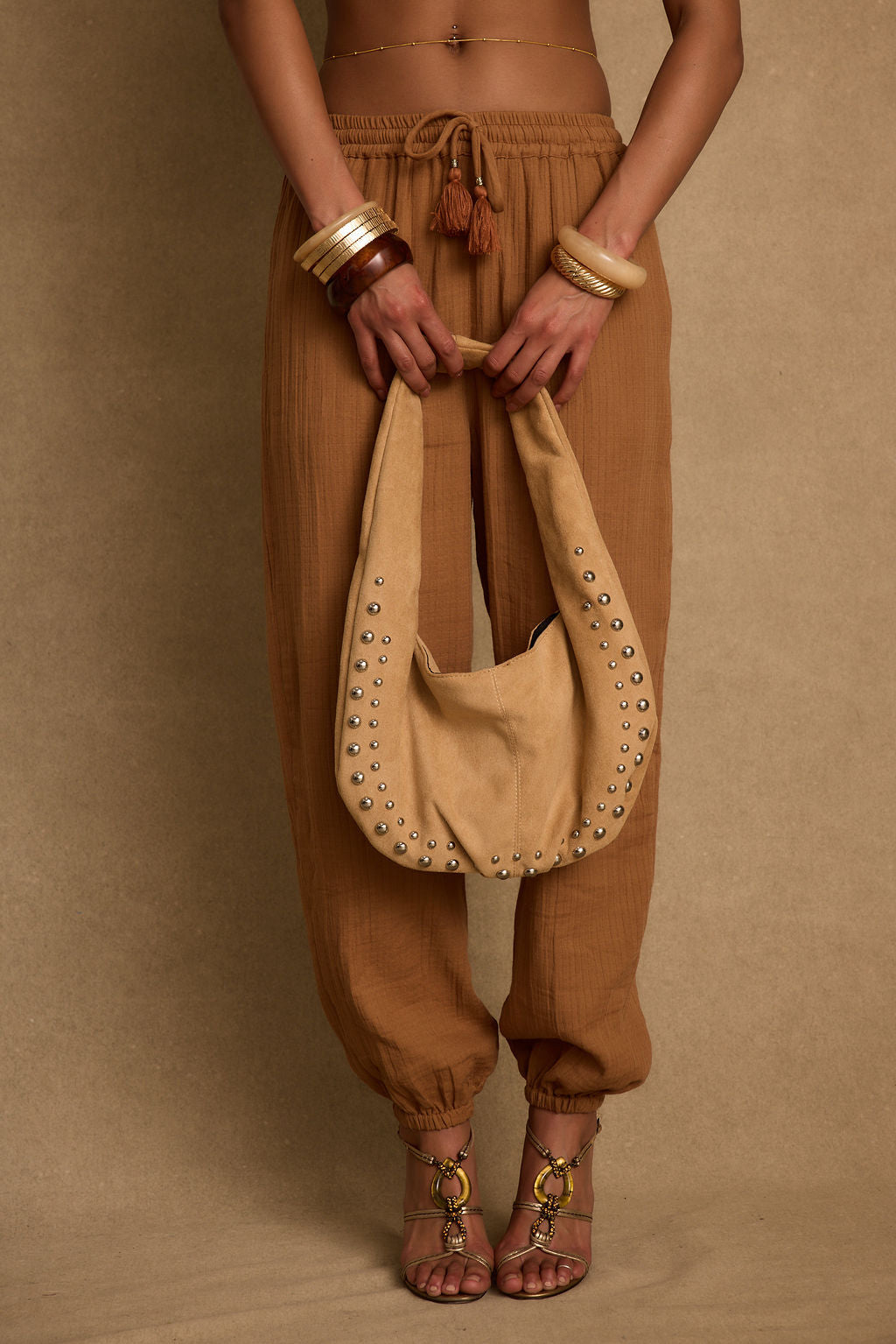 Midsummer Clay Linen Joggers