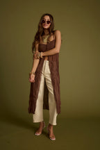 Mischa Brown Longline Cami Top