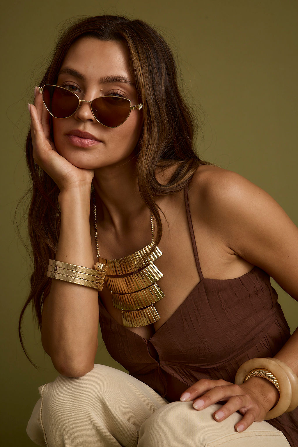 Empire Gold Statement Necklace