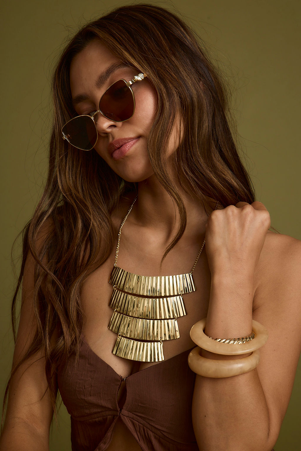 Empire Gold Statement Necklace