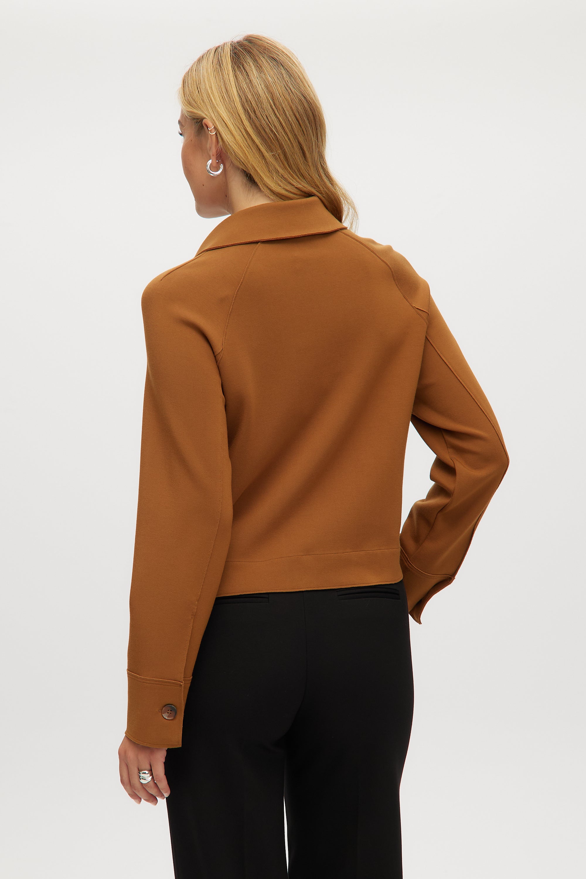 CARAMEL BOXY FIT JACKET
