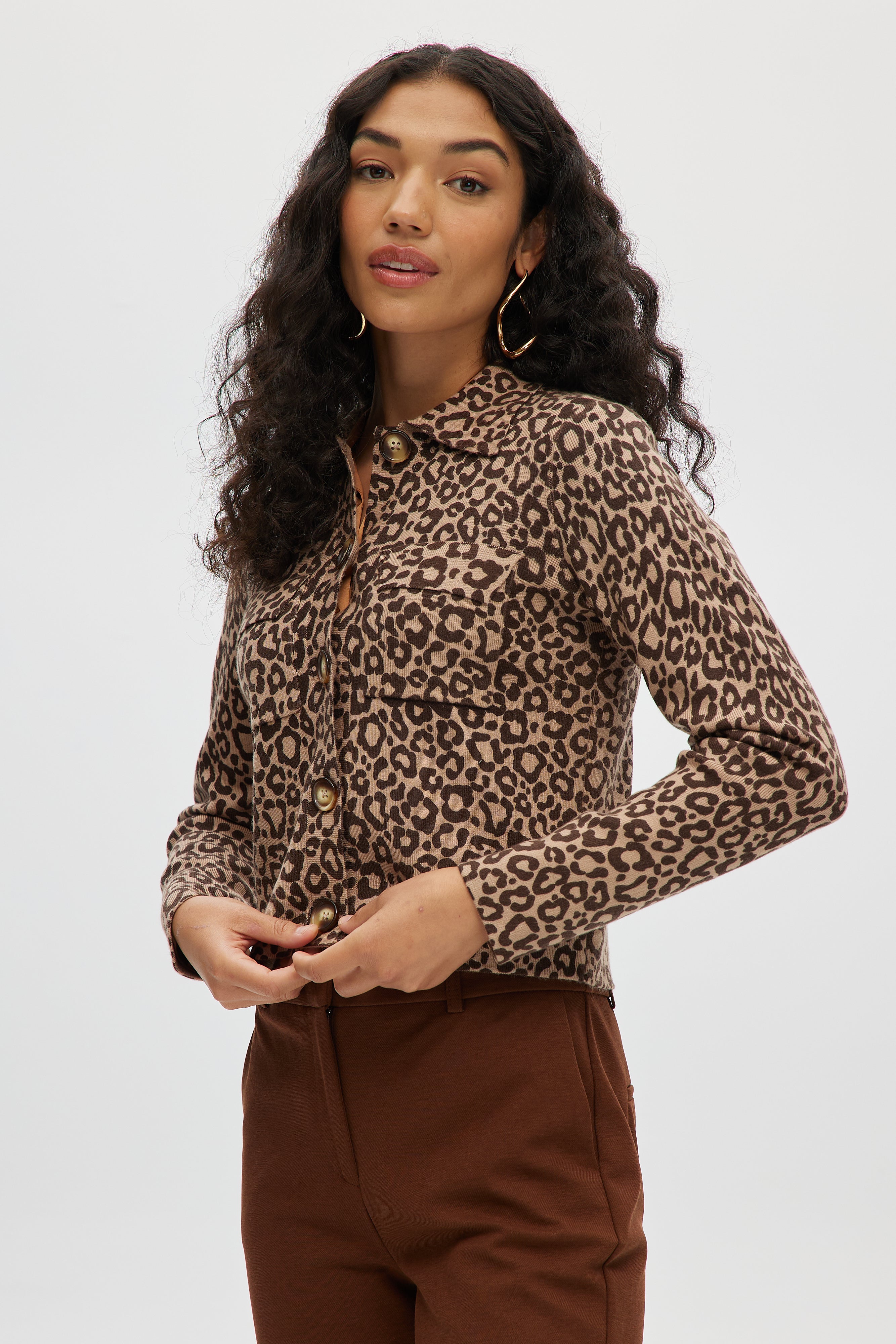 BOXY PRINTED CARDIGAN