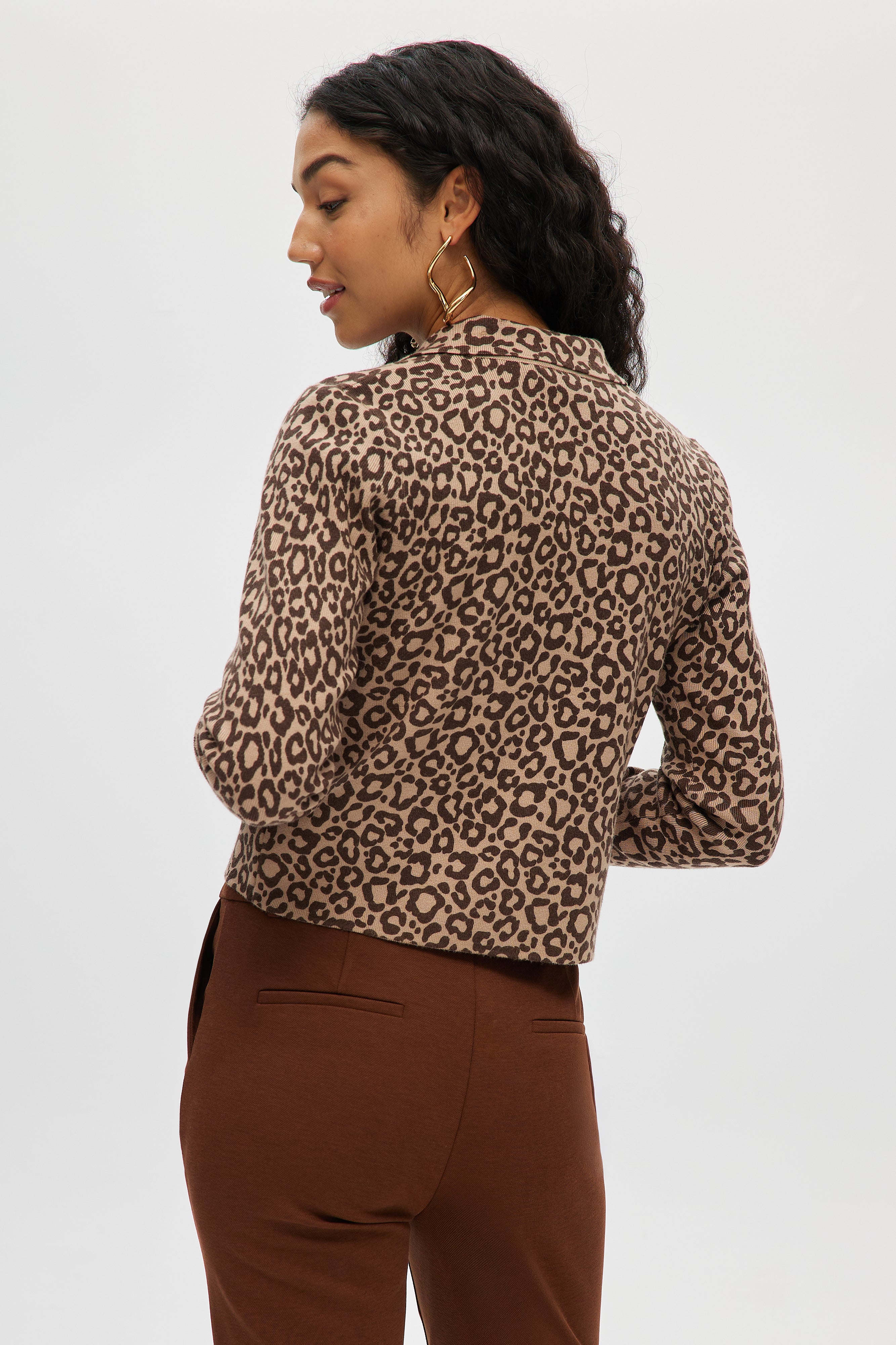 BOXY PRINTED CARDIGAN