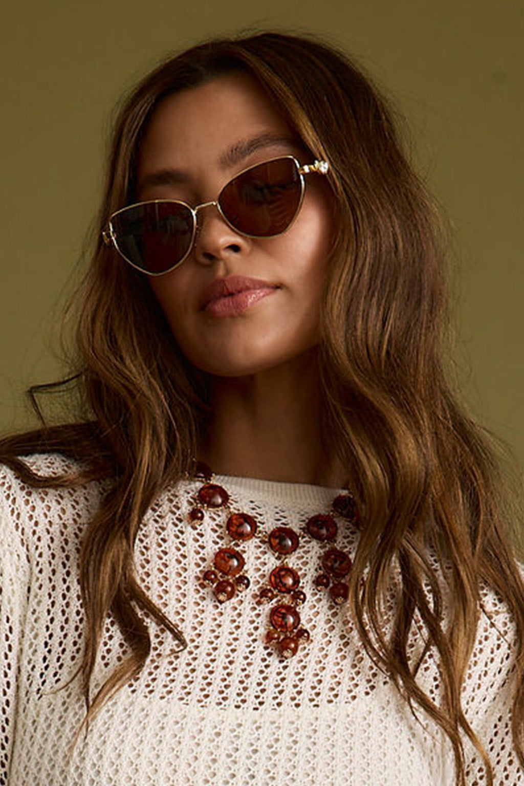 Macy Amber Stone Necklace