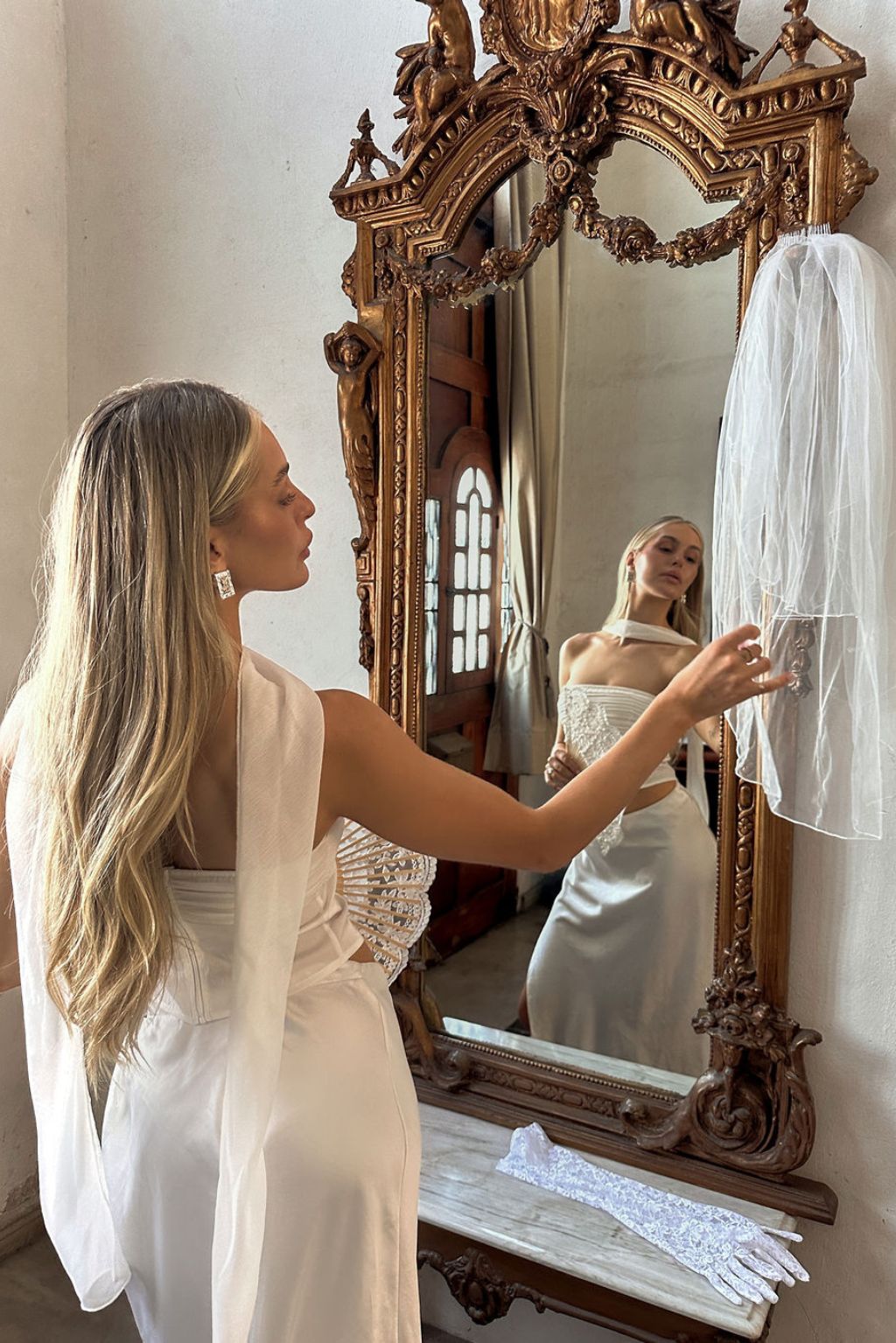 Mallorca White Strapless Top