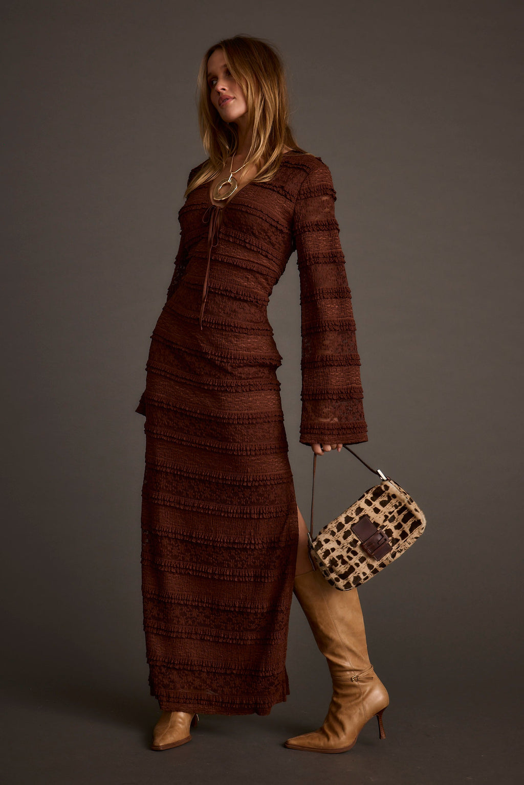 Melrose Espresso Maxi Dress