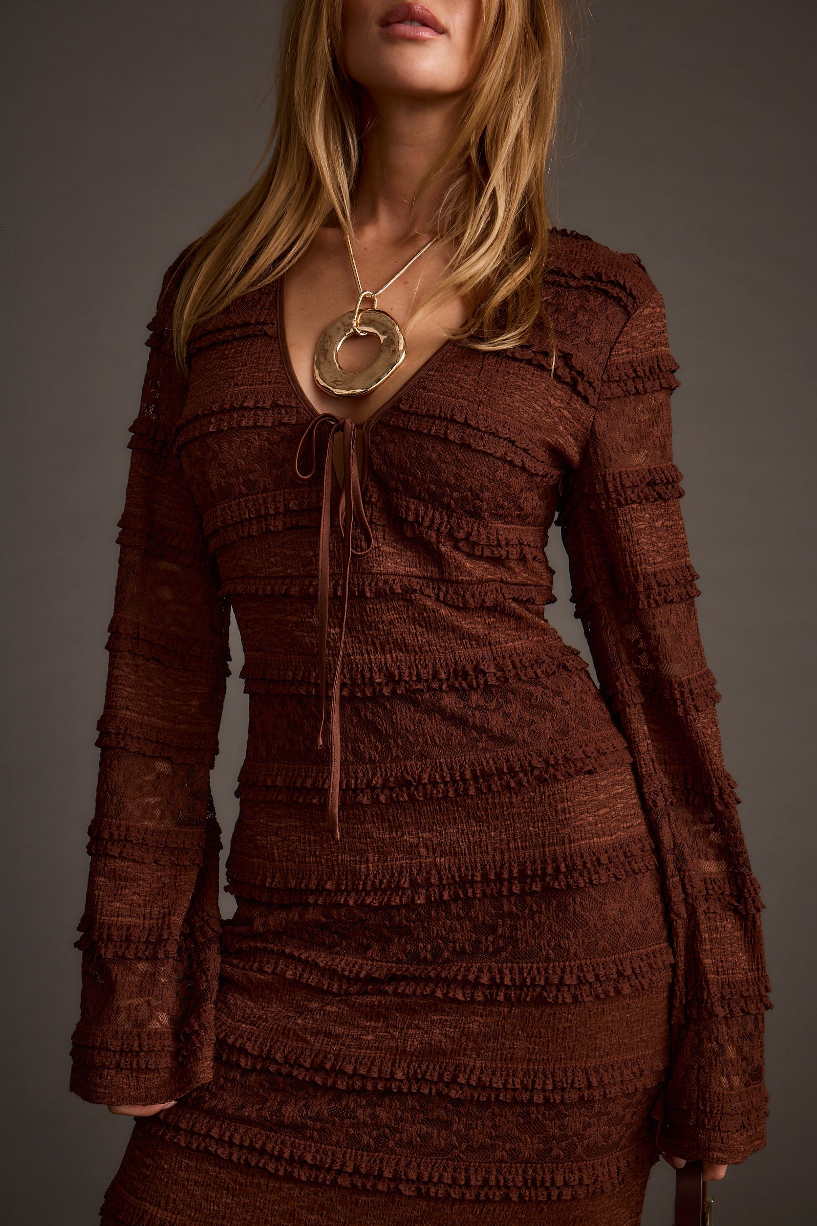 Melrose Espresso Maxi Dress