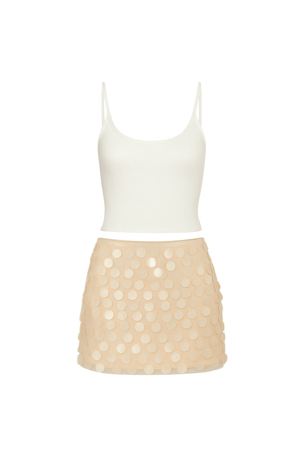 Miramar Blush Payette Mini Skirt