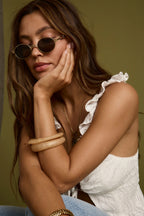 Calma Honey Bangle Set